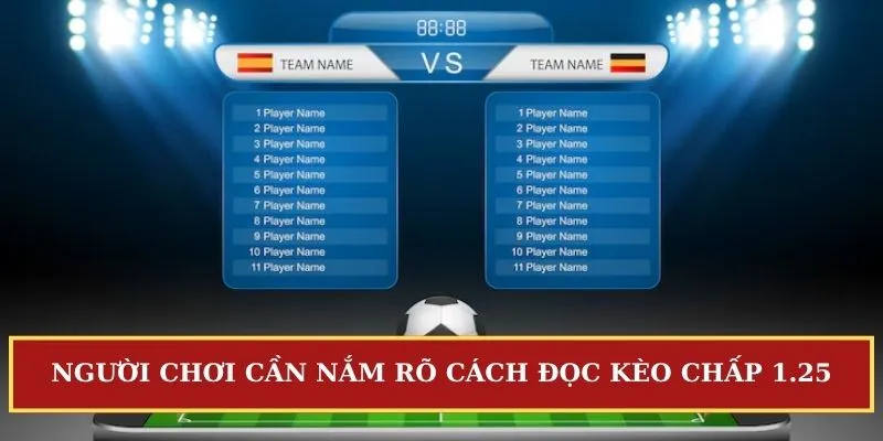 kèo chấp 1.25